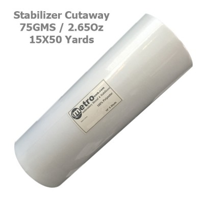 Cutaway (Soft) Stabilizer 15X50 yards Roll 75 Grams 2.65 oz.